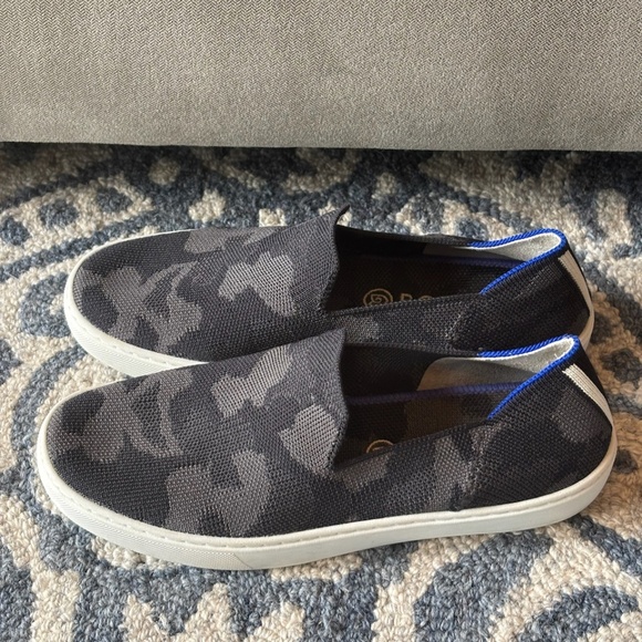 Rothy's the Original Slip on Gray Camo Print Sneaker - Picture 5 of 8